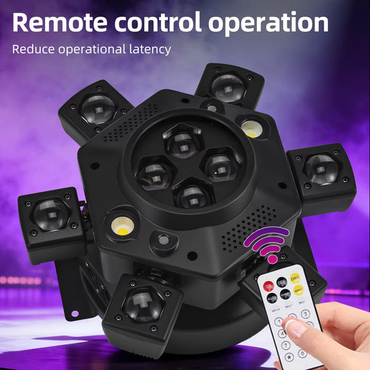 Moving Head Disco Lighting 6 Arms RGBW LED Strobe Lighs 2