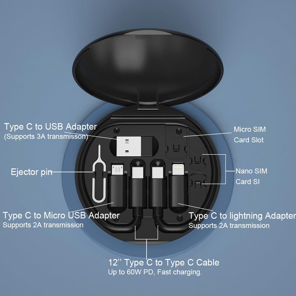 Multi USB Charging Adapter Cable Kit 5