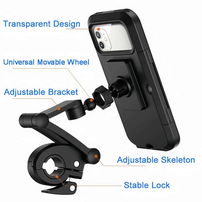Waterproof Motorcycle Phone Mount Holder 9