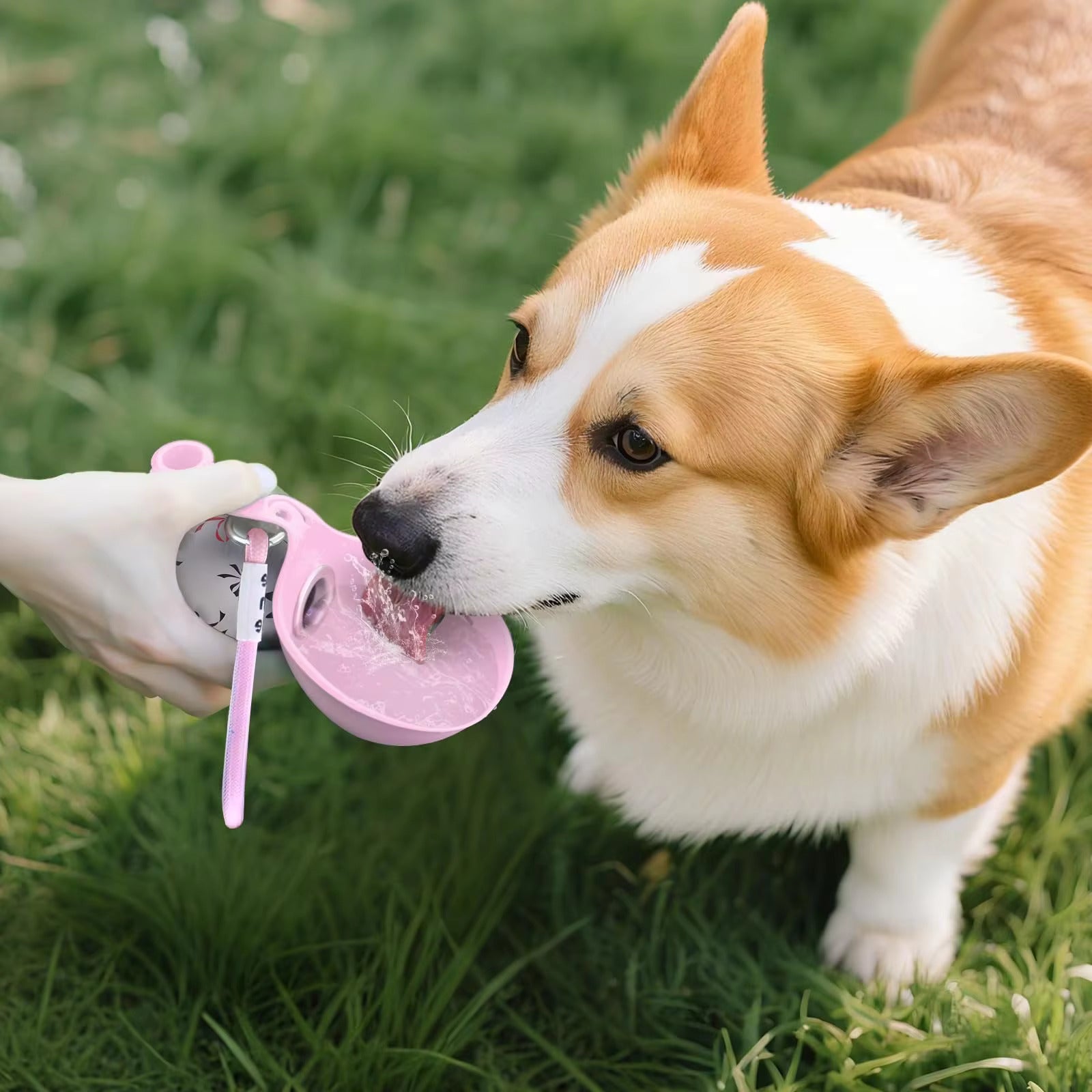 2-in-1 Portable Dog Water Bottle for Small Dogs - Leak-Proof 4