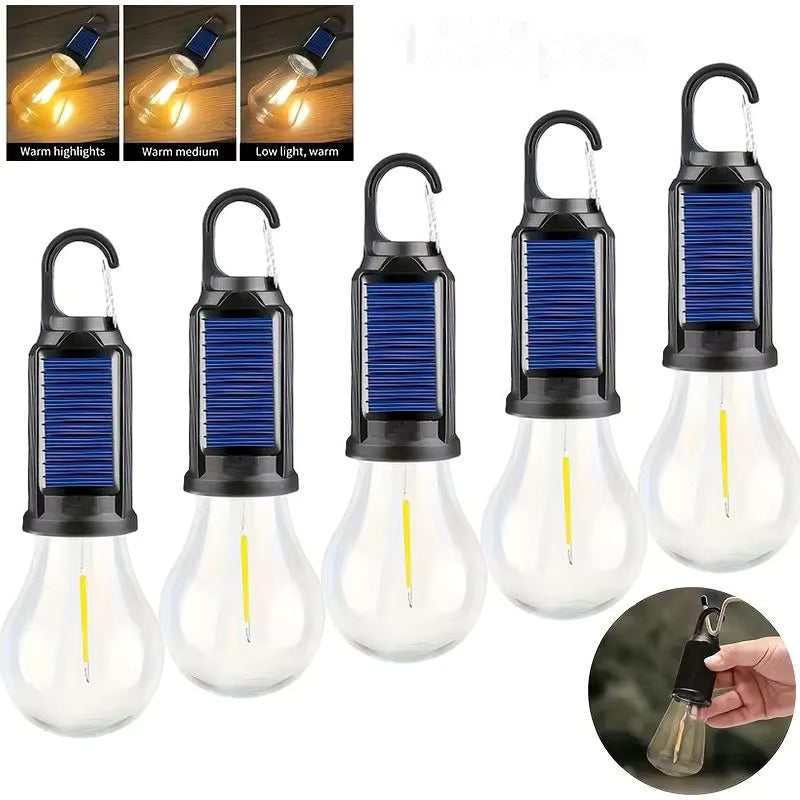 New solar powered charging camping lamp 1
