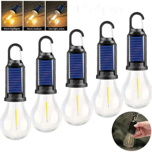 New solar powered charging camping lamp 1