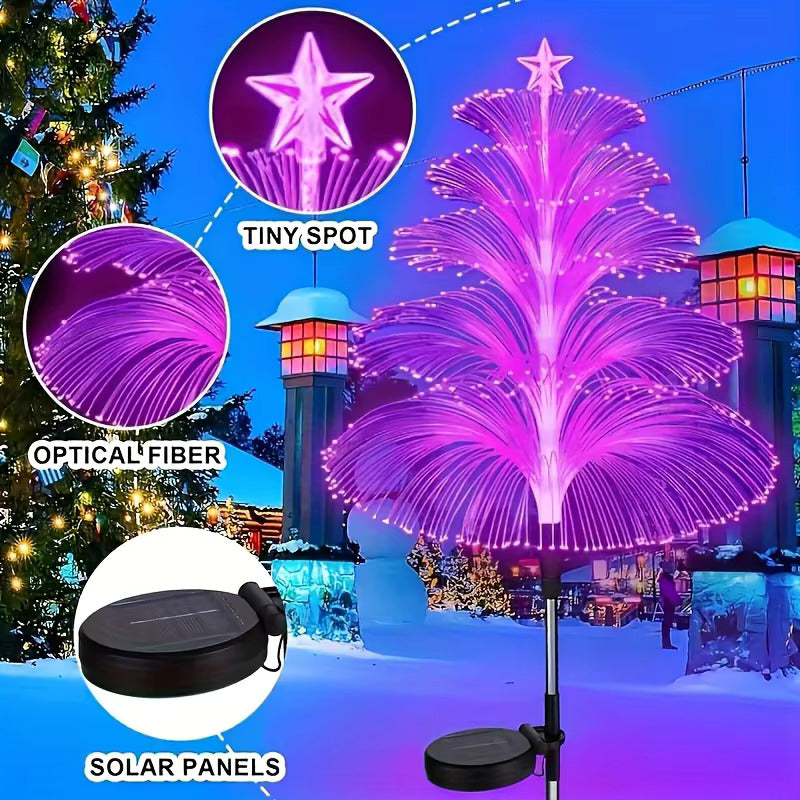 Solar Powered 7 Color Changing Jellyfish Stake Light 4