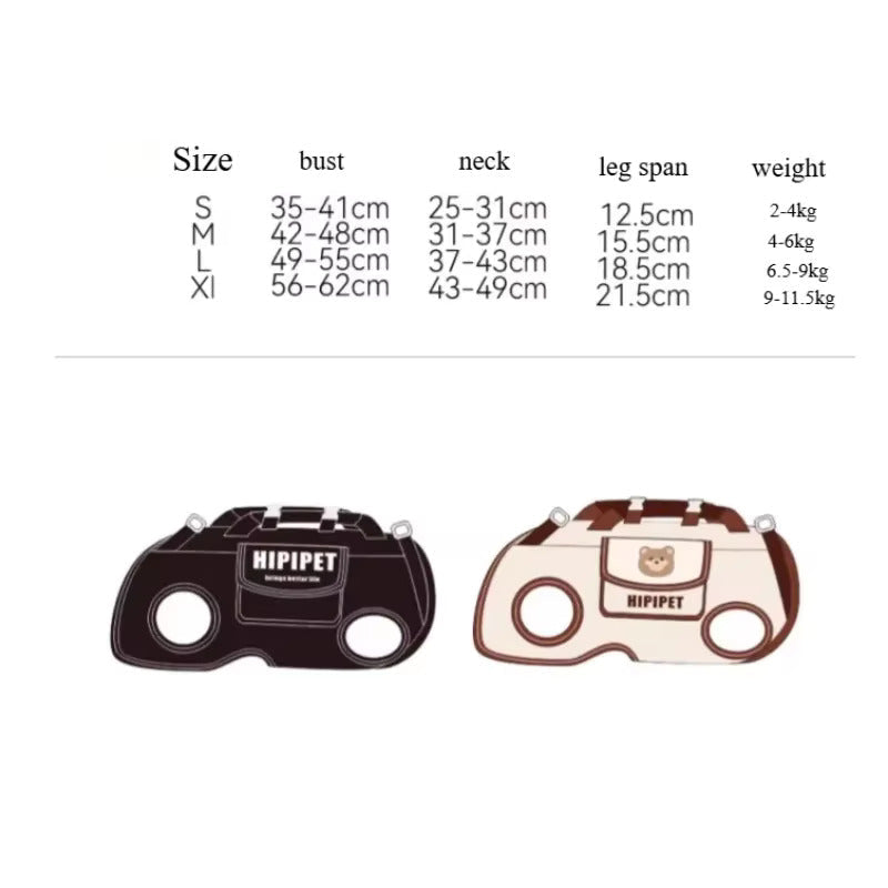 Small Dog Whole Body Lift Harness Pet Backpack 6