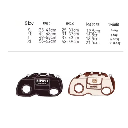 Small Dog Whole Body Lift Harness Pet Backpack 6
