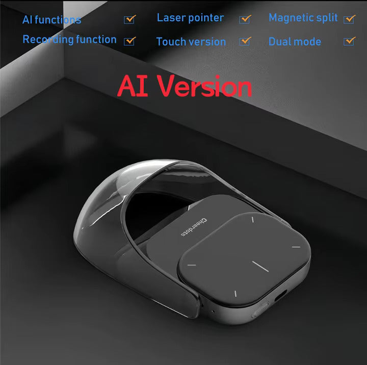 Detachable Air Mouse Wireless Touchpad All-in-one Pocket AI Recording ChatGPT Enabled Mouse Customized Gaming Mouse 7