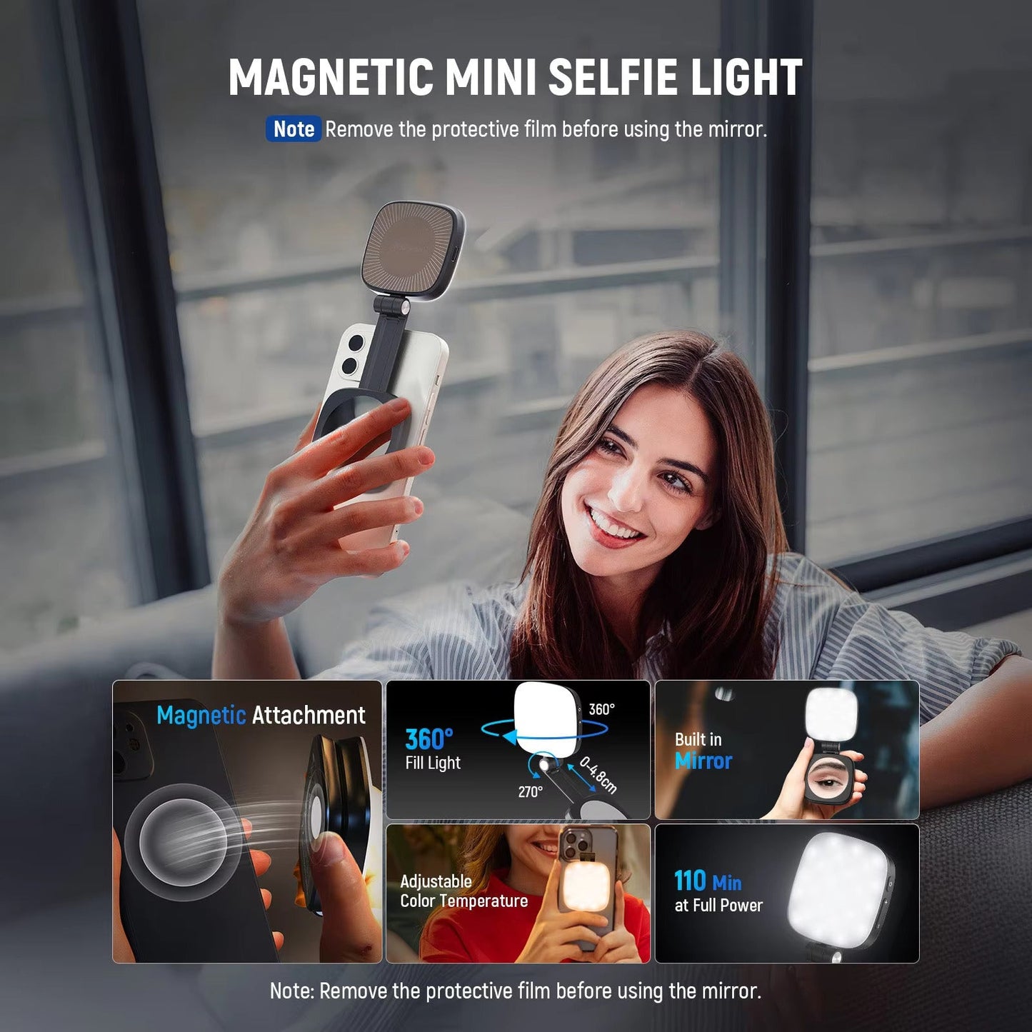 Magnetic Selfie Light Compatible with MagSafe iPhone 2