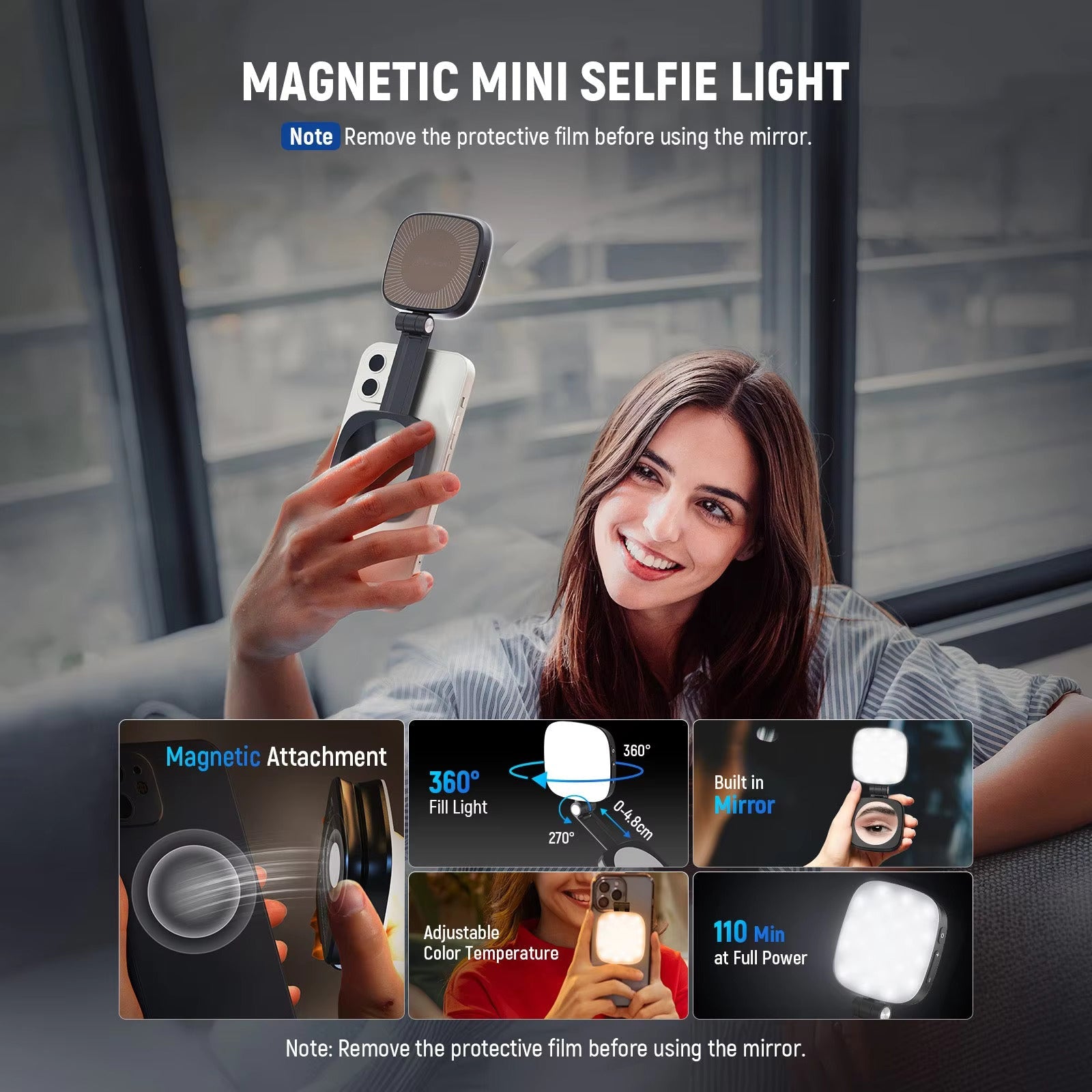 Magnetic Selfie Light Compatible with MagSafe iPhone 2