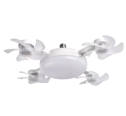 Drone Fan Integrated Light with E27 Screw Creative 3/4/5 Head Remote-Controlled 1