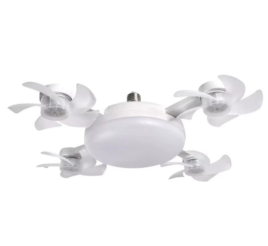 Drone Fan Integrated Light with E27 Screw Creative 3/4/5 Head Remote-Controlled 1