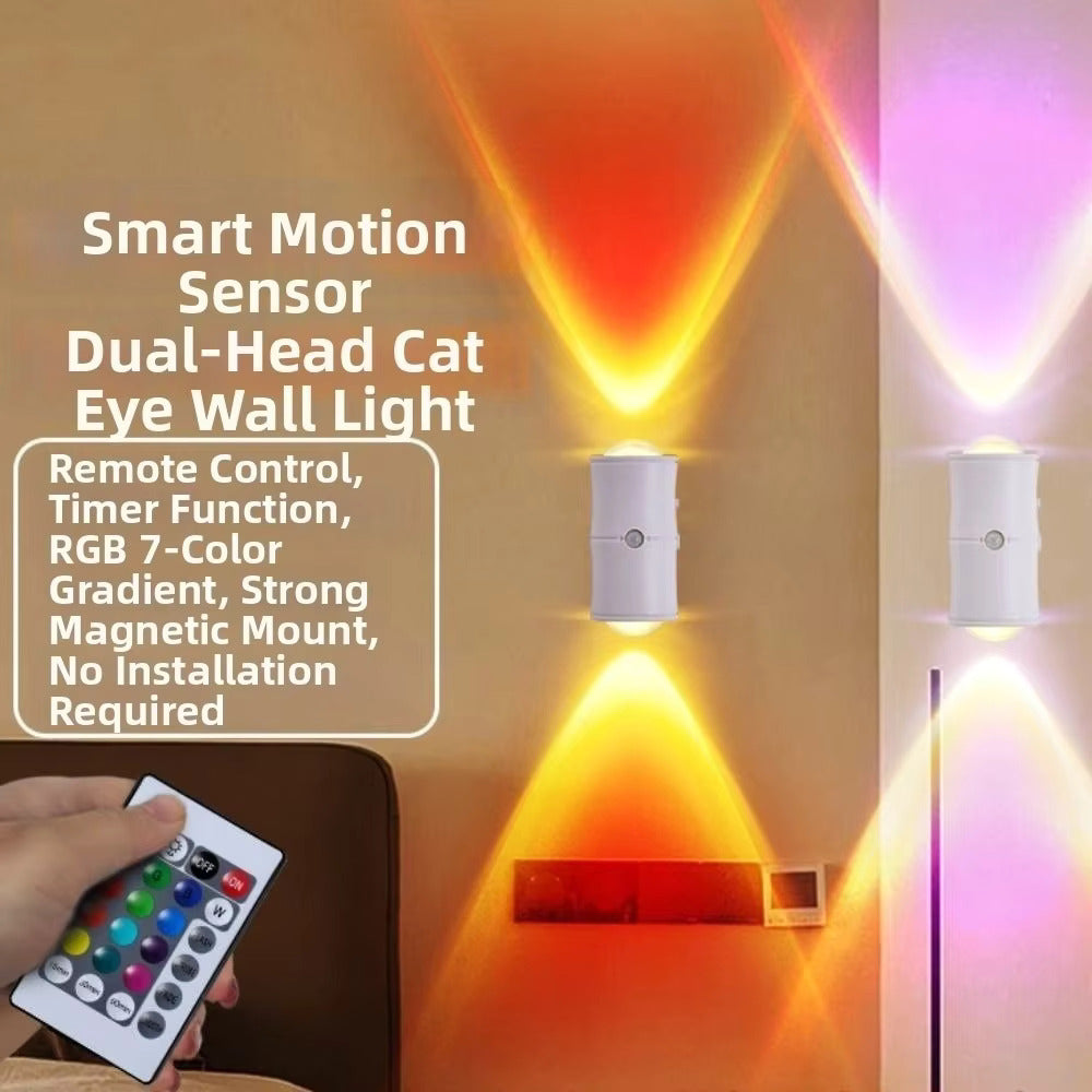 Human Body Detection Night Light Automatic Sensing 7 Color Wall Lamp 8