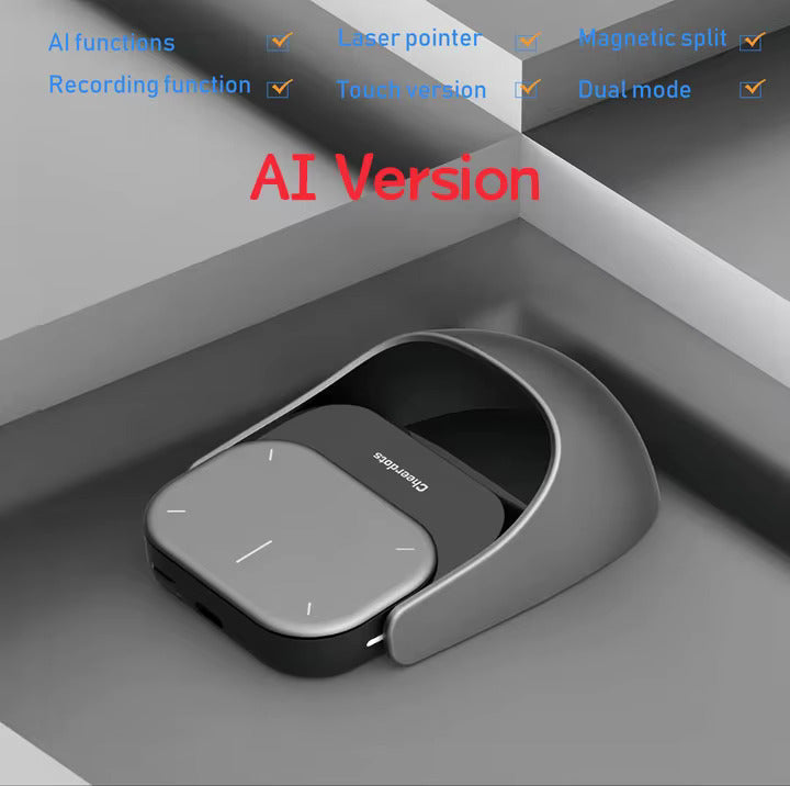 Detachable Air Mouse Wireless Touchpad All-in-one Pocket AI Recording ChatGPT Enabled Mouse Customized Gaming Mouse 10