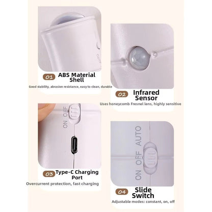 Human Body Detection Night Light Automatic Sensing 7 Color Wall Lamp 5