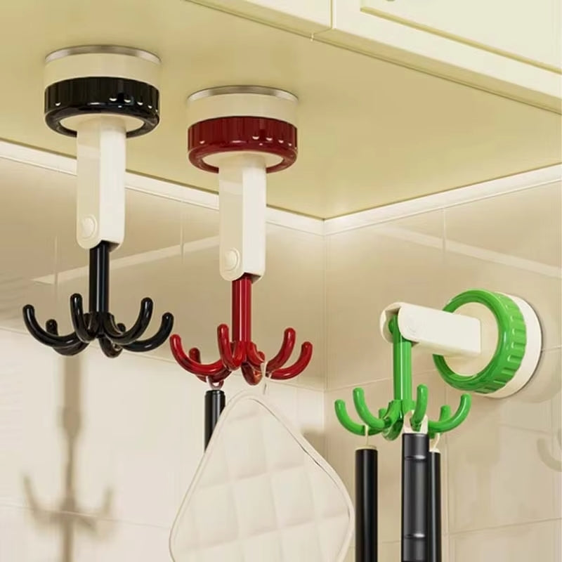 Suction Cup Six-Claw Rotating Hook 4