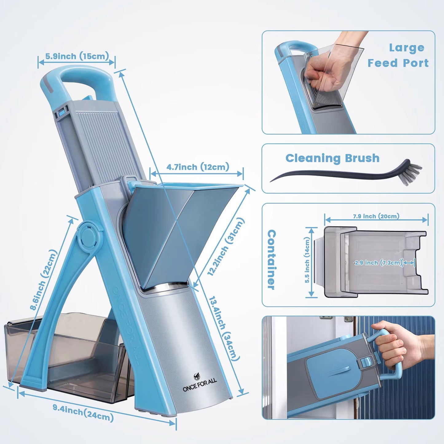 Multifunctional Safe Hand Mandoline Slicer 4