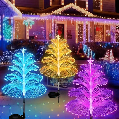 Solar Powered 7 Color Changing Jellyfish Stake Light 7