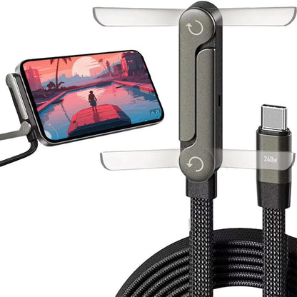 New 240W Fast Charging Foldable Phone Holder Data Cable 4