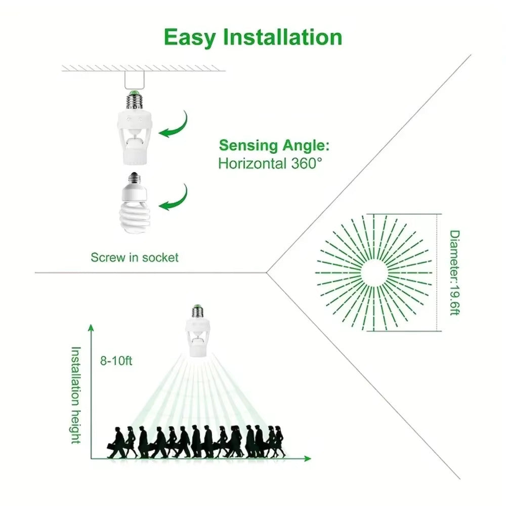 Smart Motion Sensor Light Bulb Holder 3