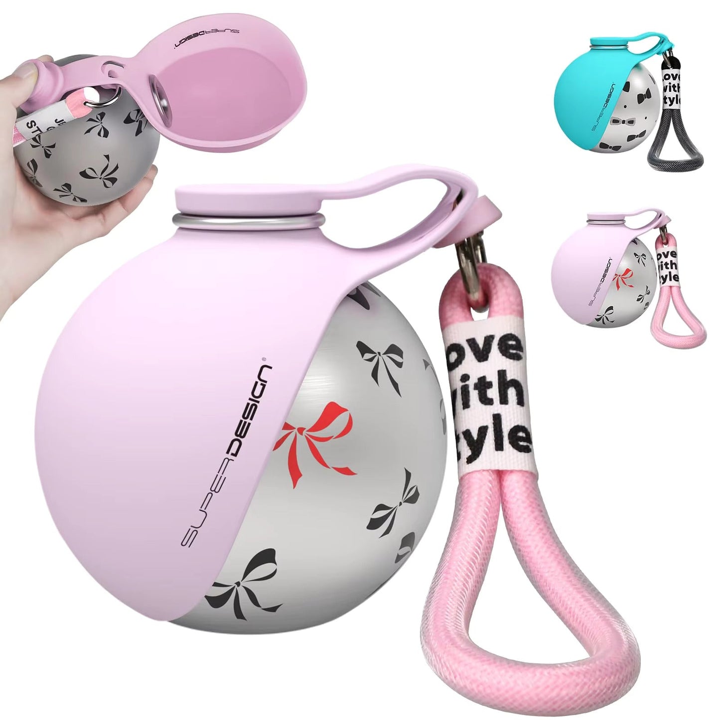 2-in-1 Portable Dog Water Bottle for Small Dogs - Leak-Proof 8