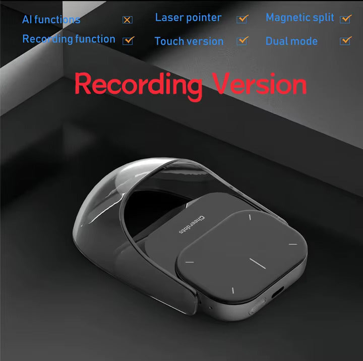 Detachable Air Mouse Wireless Touchpad All-in-one Pocket AI Recording ChatGPT Enabled Mouse Customized Gaming Mouse 6