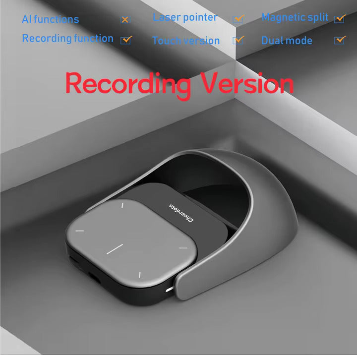 Detachable Air Mouse Wireless Touchpad All-in-one Pocket AI Recording ChatGPT Enabled Mouse Customized Gaming Mouse 9