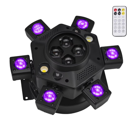 Moving Head Disco Lighting 6 Arms RGBW LED Strobe Lighs 5