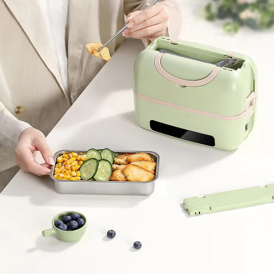 Portable Electric Lunch Box with Double-Layer 1