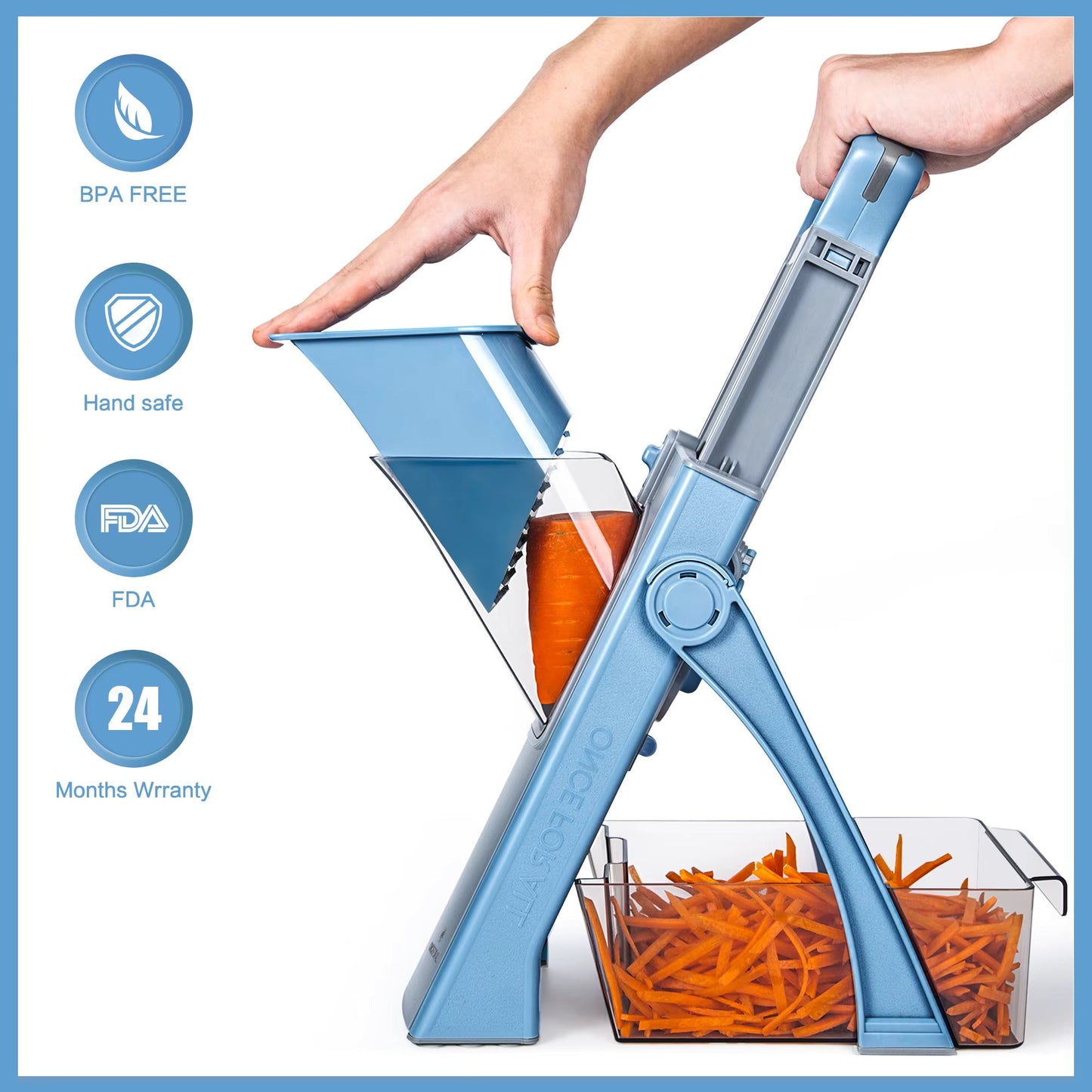 Multifunctional Safe Hand Mandoline Slicer 5