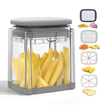 French Fry Cutter 4-in-1 6