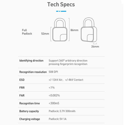 Smart Fingerprint Padlock 5
