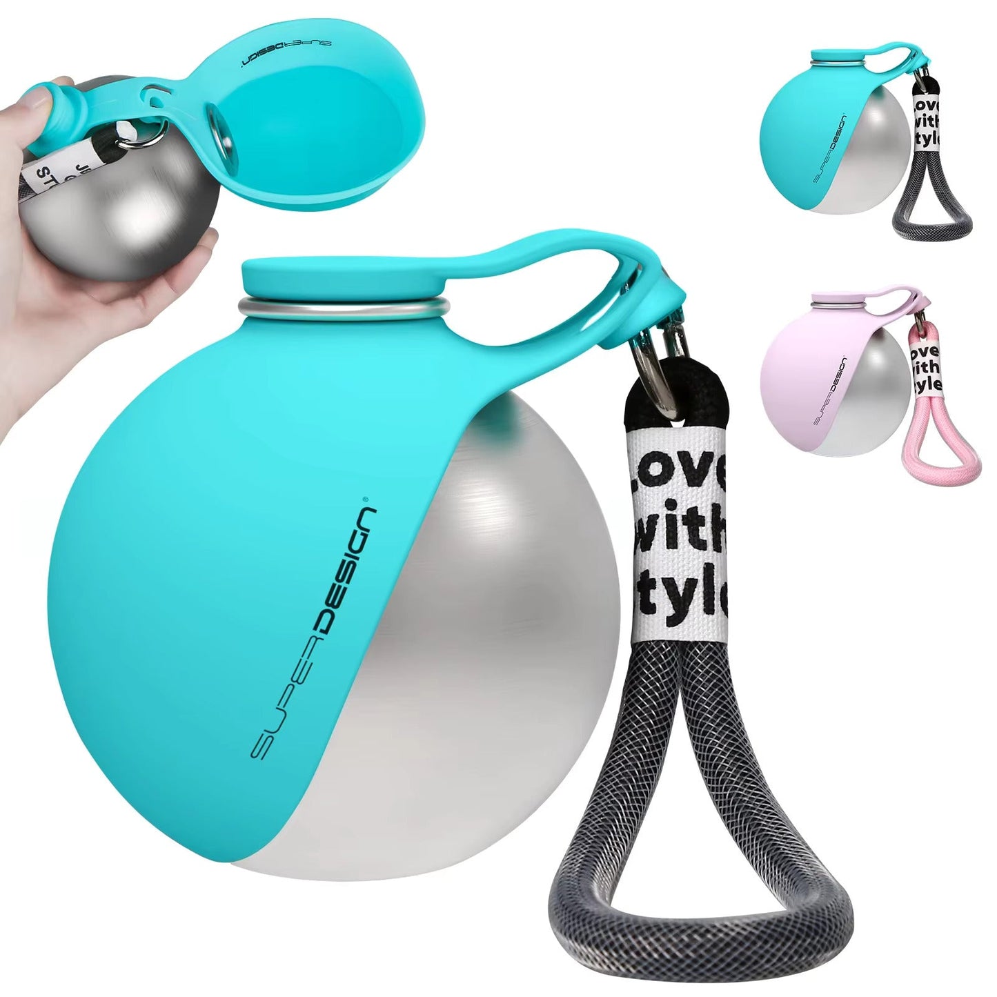 2-in-1 Portable Dog Water Bottle for Small Dogs - Leak-Proof 9