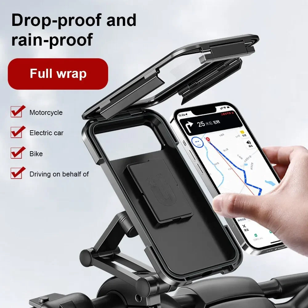 Waterproof Motorcycle Phone Mount Holder 1