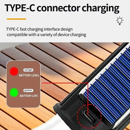 New solar powered charging camping lamp 6