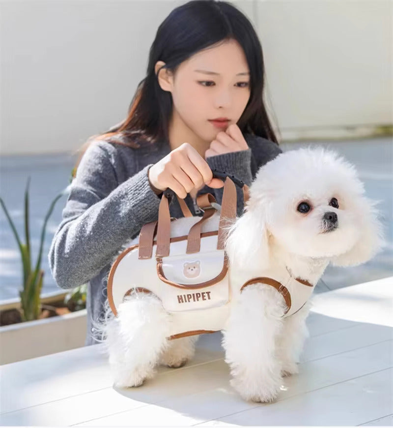 Small Dog Whole Body Lift Harness Pet Backpack 3