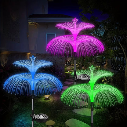 Solar Powered 7 Color Changing Jellyfish Stake Light 1