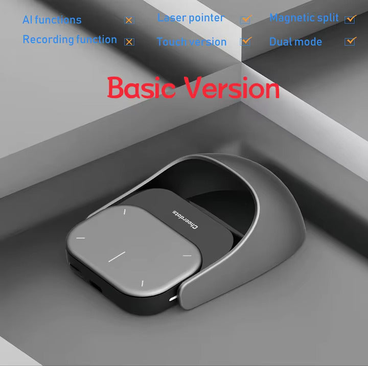 Detachable Air Mouse Wireless Touchpad All-in-one Pocket AI Recording ChatGPT Enabled Mouse Customized Gaming Mouse 8