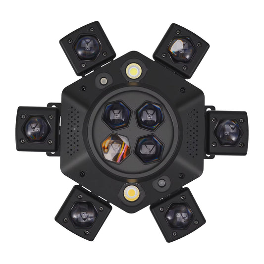 Moving Head Disco Lighting 6 Arms RGBW LED Strobe Lighs 1
