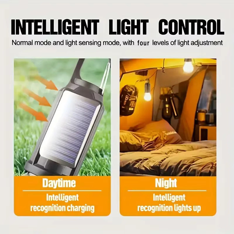 New solar powered charging camping lamp 3