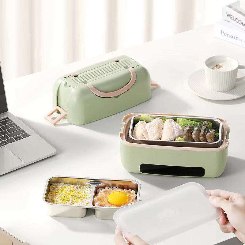Portable Electric Lunch Box with Double-Layer 4