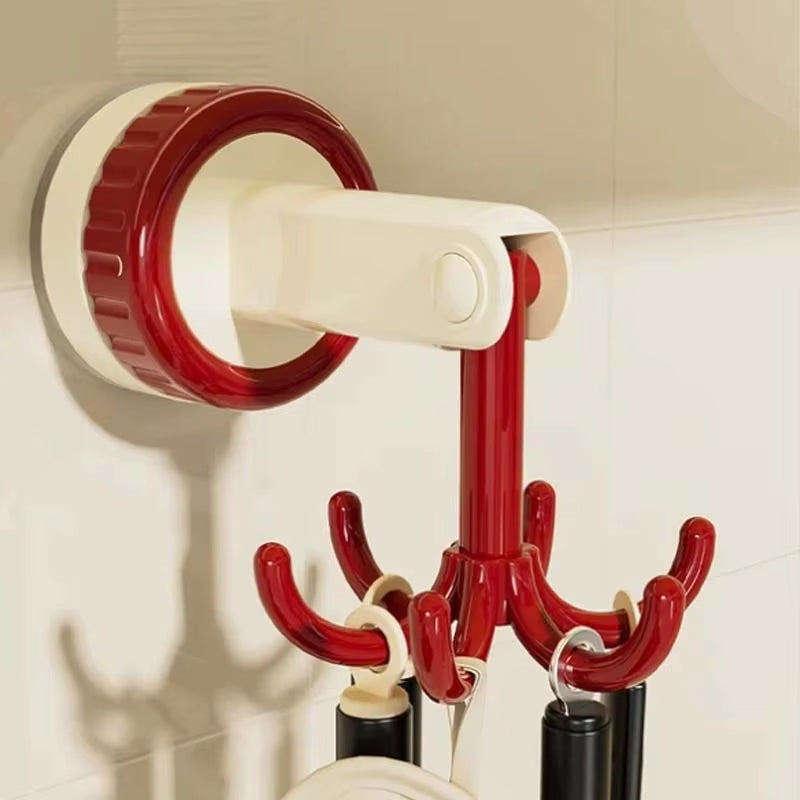 Suction Cup Six-Claw Rotating Hook 6