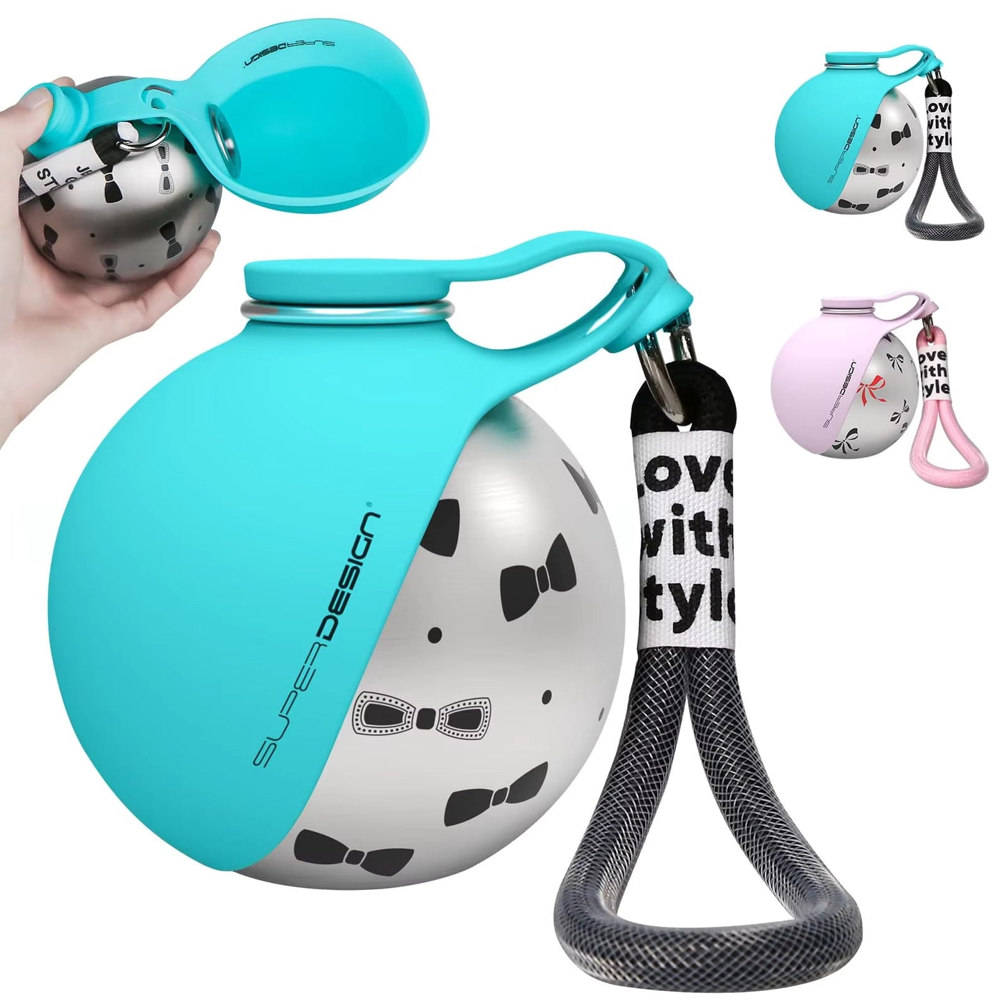 2-in-1 Portable Dog Water Bottle for Small Dogs - Leak-Proof 10